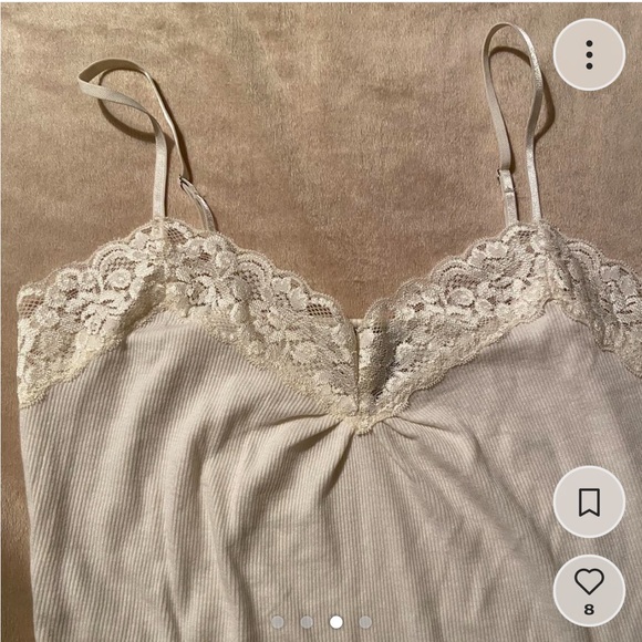Vintage white lace tank - Picture 2 of 4